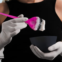 ForPro silicone bowl with stable base ring stays steady during use.