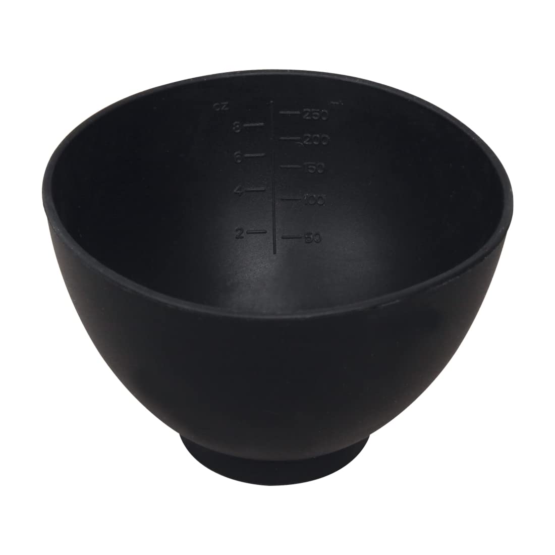 ForPro silicone mixing bowl 8oz black, ideal for precise facial blends.