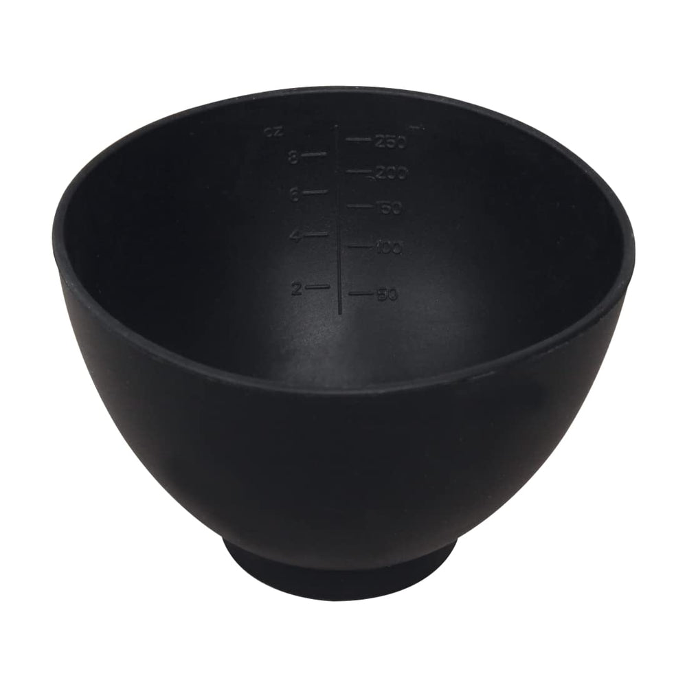 ForPro silicone mixing bowl 8oz black, ideal for precise facial blends.