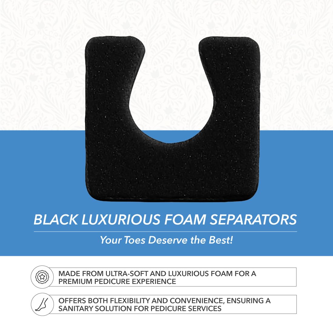 Close-up of ForPro Sole Toe Separators showing soft foam texture