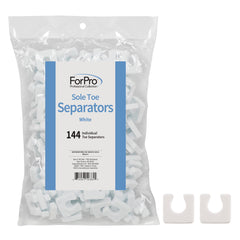 ForPro Sole Toe Separators white pack for easy pedicure sessions.