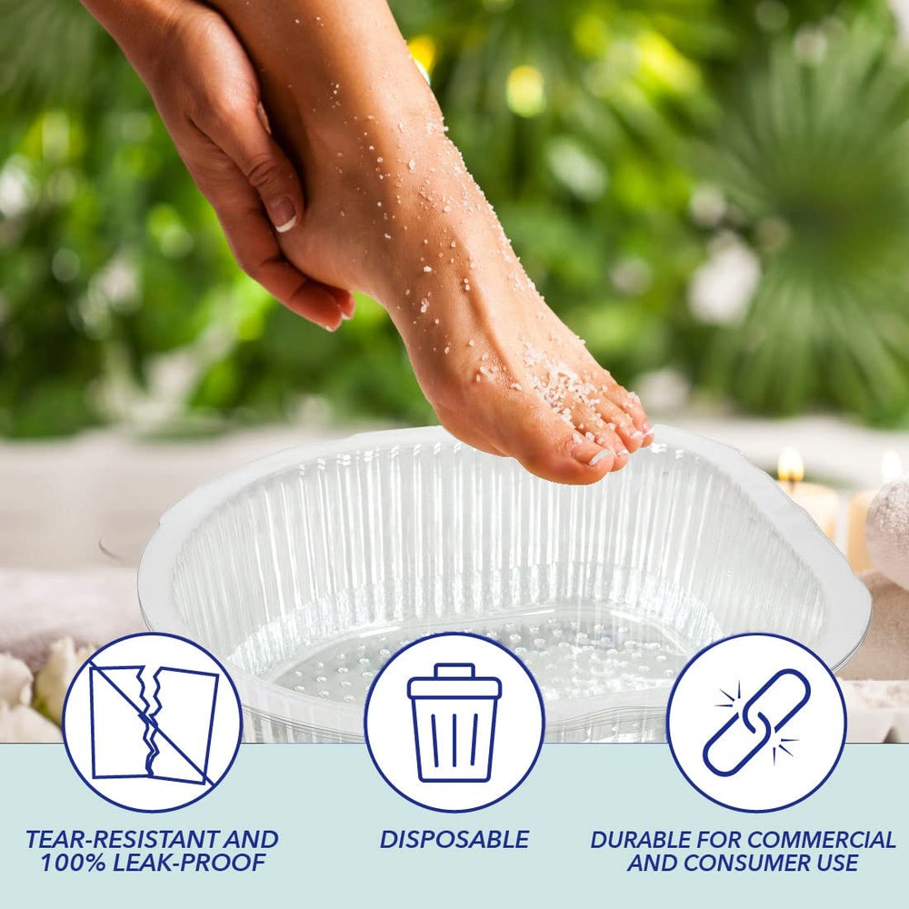 ForPro universal pedi bath liner 6 inch depth supports ample water without overflow