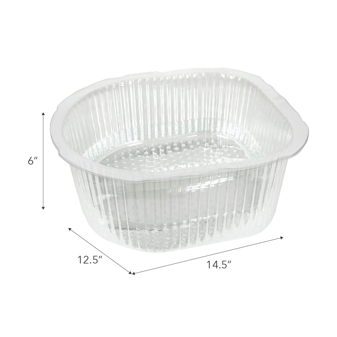 ForPro universal pedi bath liner footsie bath compatibility ensures a wide fit
