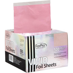 ForPro Vivid Rose embossed foil sheets for precise color application in salons.