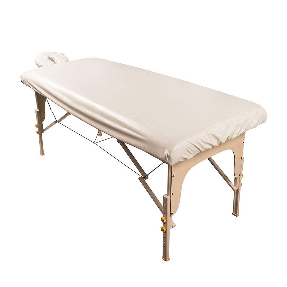 ForPro waterproof massage table cover closeup protects against moisture during spa treatments.
