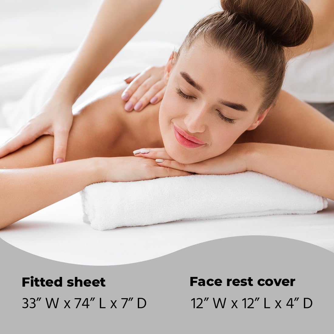 ForPro white spa sheet set ready for immediate setup