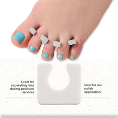 ForPro white toe separators 1-inch size for comfortable fit.