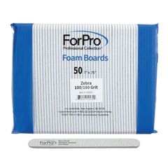 ForPro Zebra foam board 100 grit edge for quick shaping.