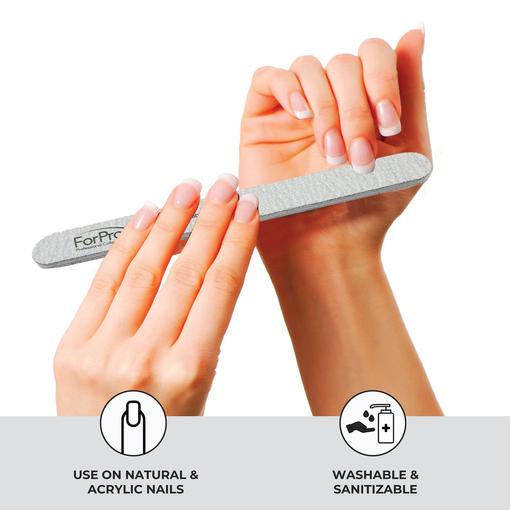 7 inch length aids control on natural or acrylic nails.