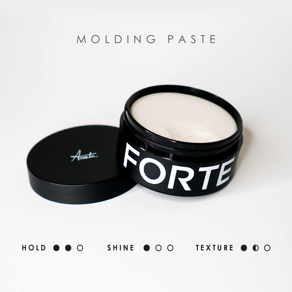 Forte Series molding paste with beard grooming capability and versatile texture.