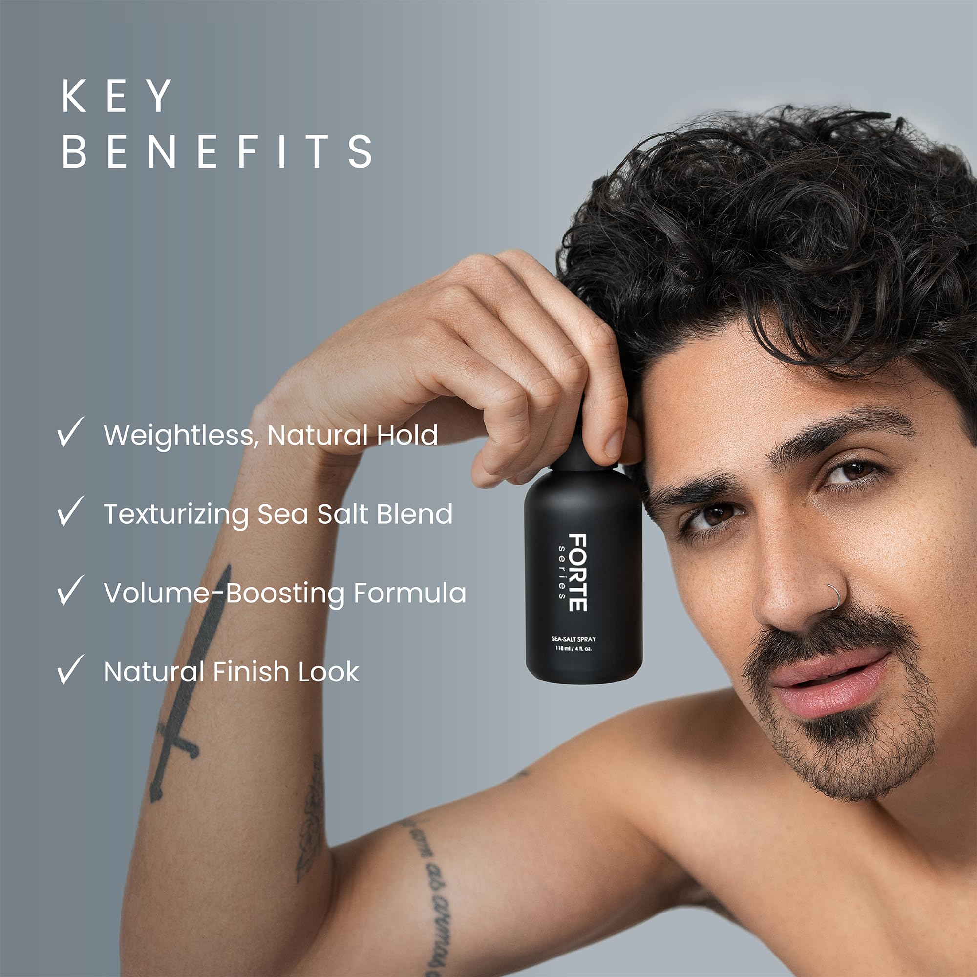 Forte Series Sea-Salt Spray shaping waves for a surfer-inspired look.