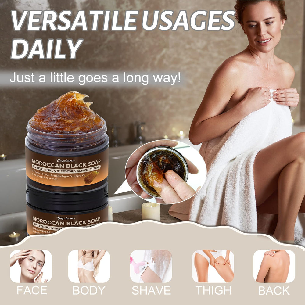 Forvirness Jabón Negro Marroquí, spa hammam, experiencia de limpieza profunda
