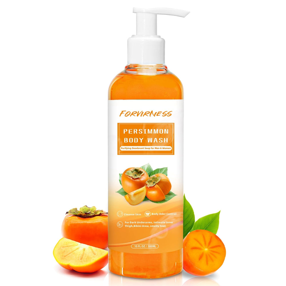 forvirness Persimmon gel de ducha en botella, sensación fresca para todo el día.