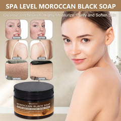 forvirness-sabon-negro-marroqui-rose-aroma-relajante, aroma floral durante la ducha