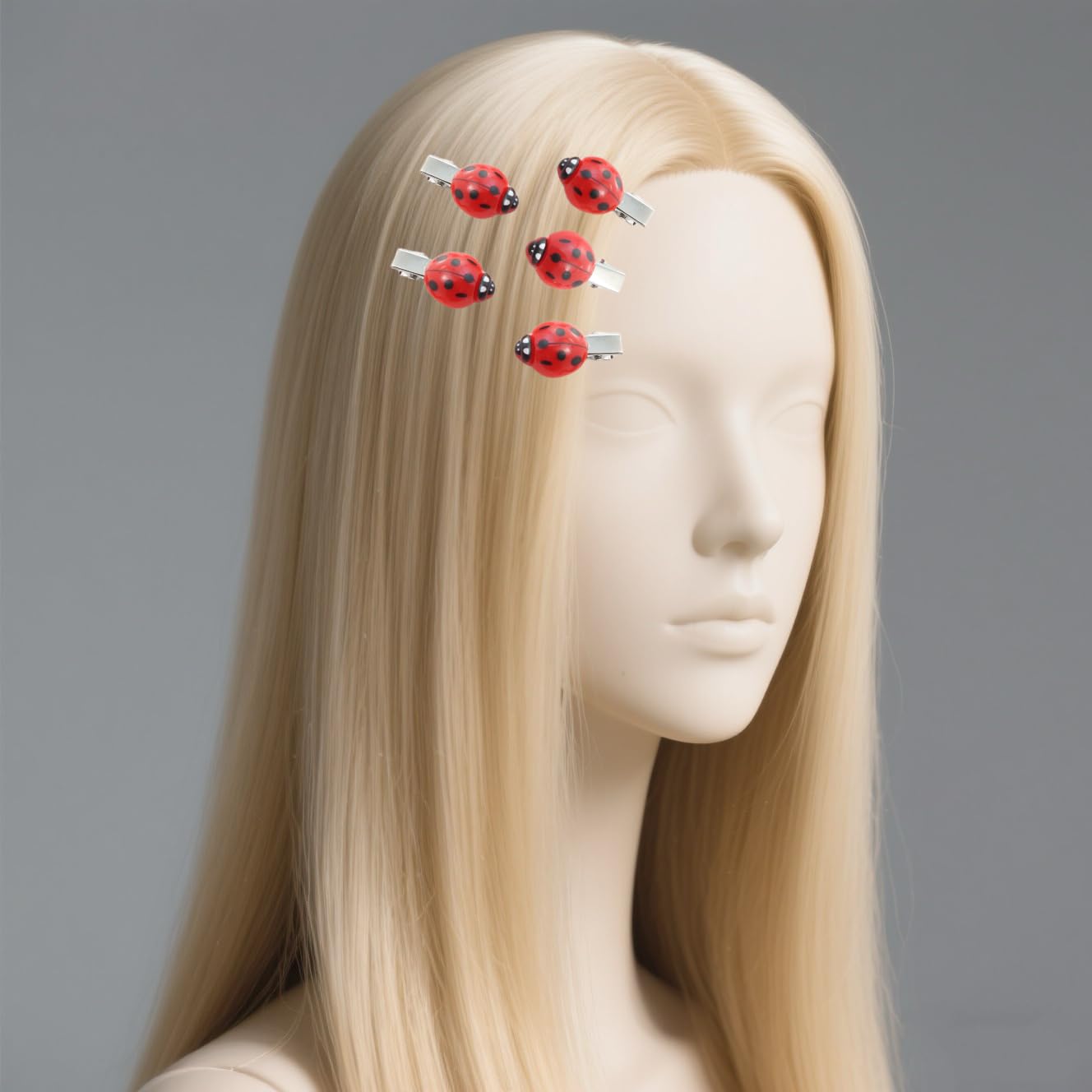 Empaque Fosrisix para clip de pelo mariquita, compartible.