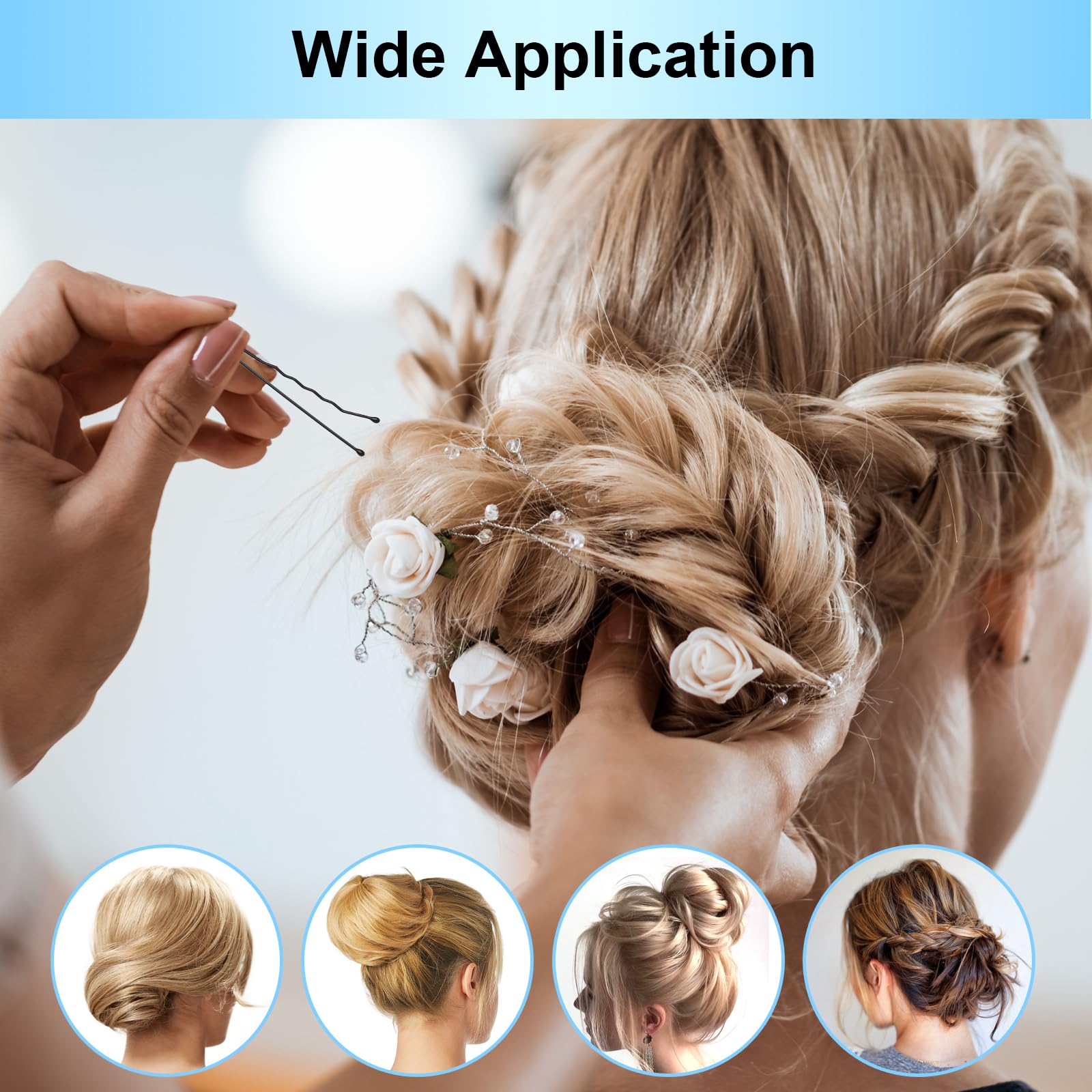 Fosvrde pasadores para todo tipo de cabello y estilos.