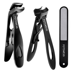 Fotiwesd wide-jaw toenail clippers for thick nails with easier cutting