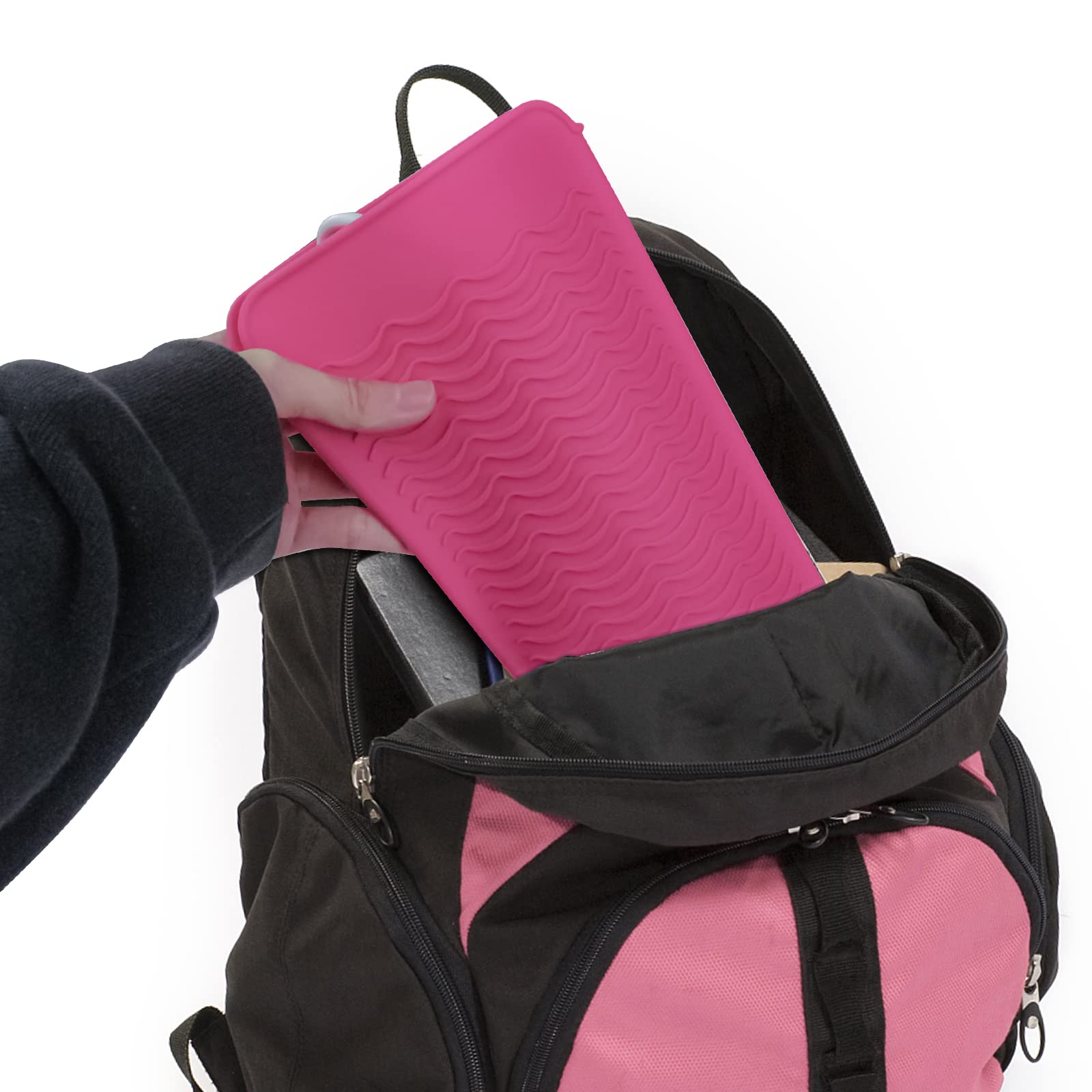 Fouews countertop protection for hot tools during styling in pink