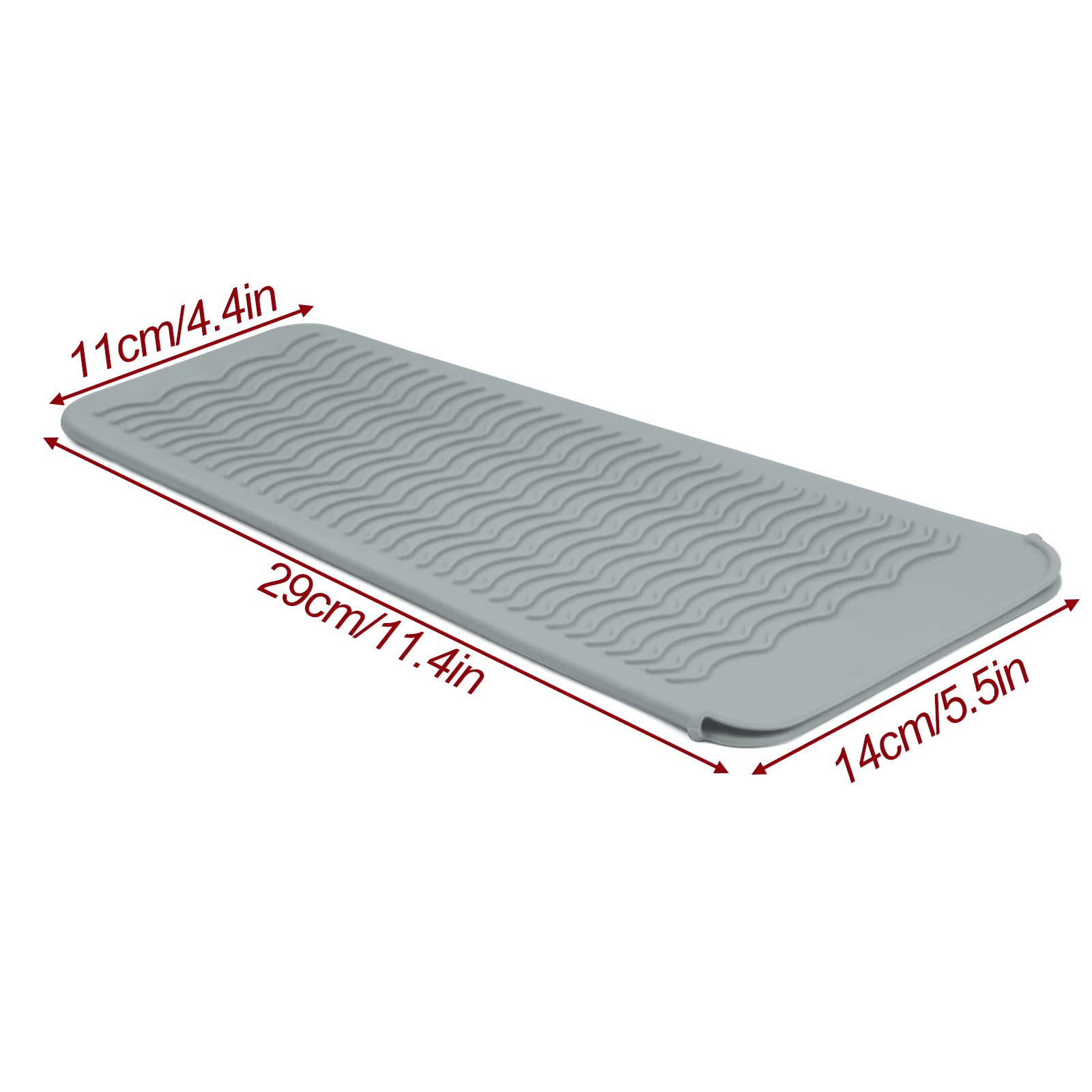 Fouews foldable silicone mat laid flat for countertop protection