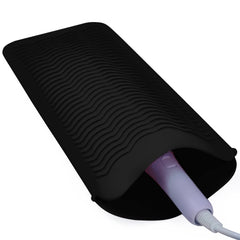 Fouews silicone heat-resistant mat pouch keeps hair tools organized and ready