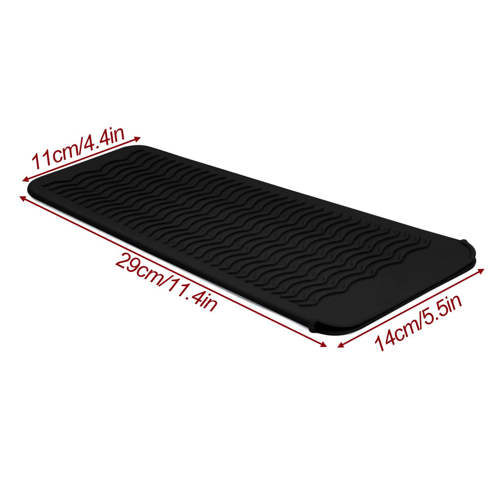Fouews silicone mat-pouch in-use design ensures easy transport of hot styling devices.