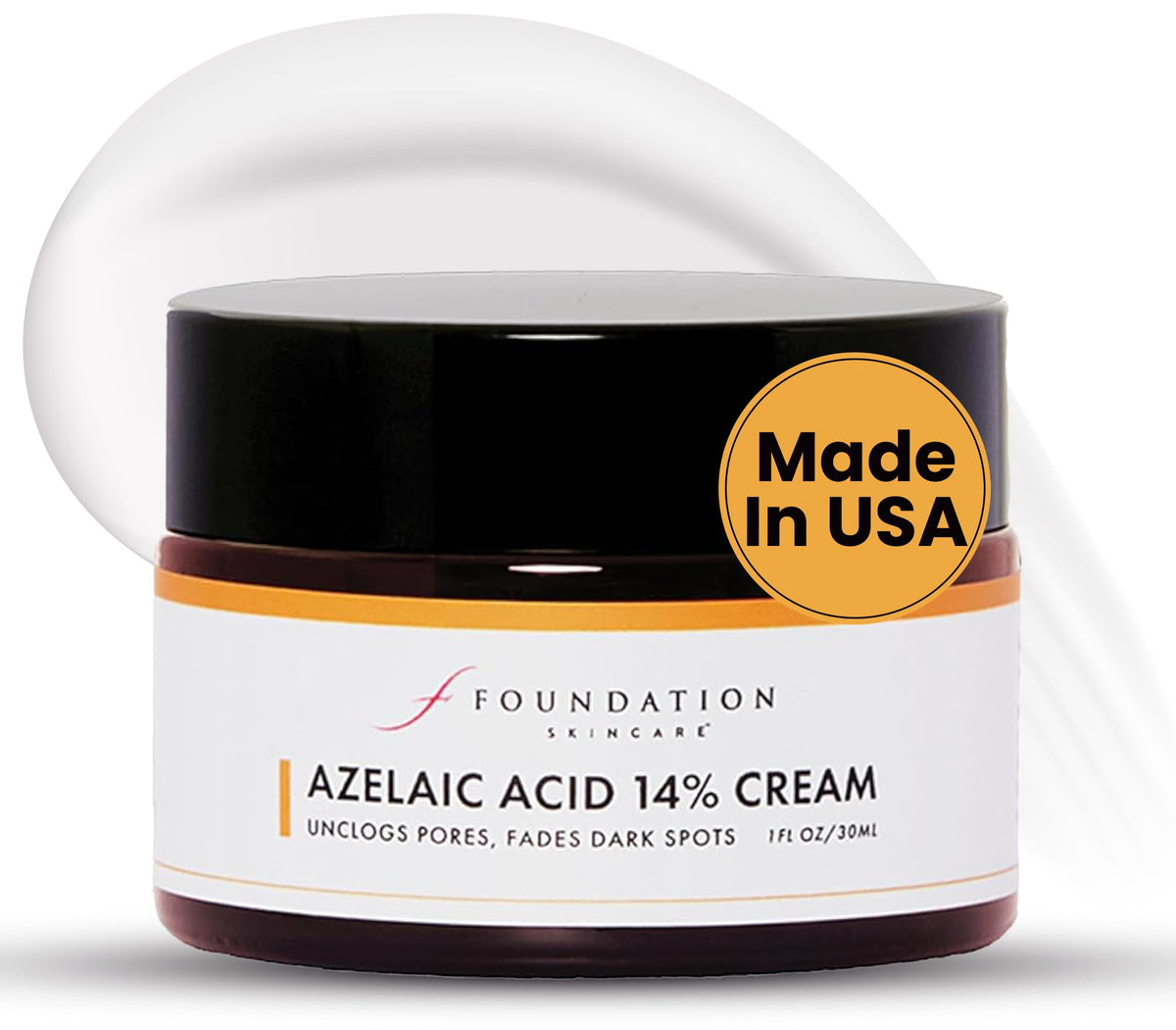 Foundation Skincare azelaic acid 14% bottle for daily care promoting even-toned skin