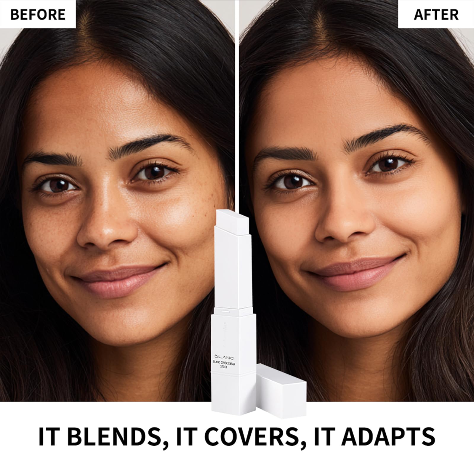 Lightweight, buildable coverage of Fovcos Blanc Cover Cream Stick