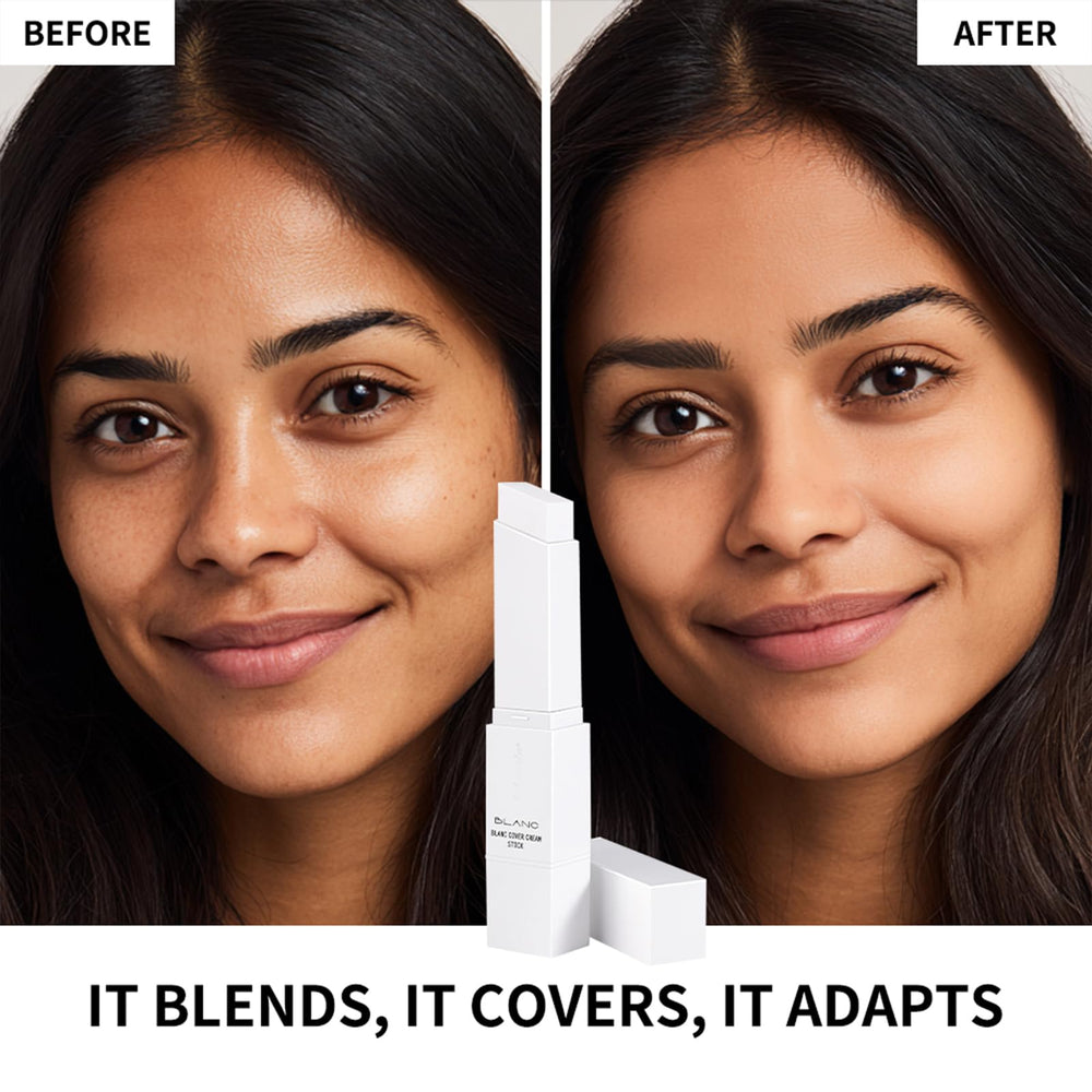 Lightweight, buildable coverage of Fovcos Blanc Cover Cream Stick
