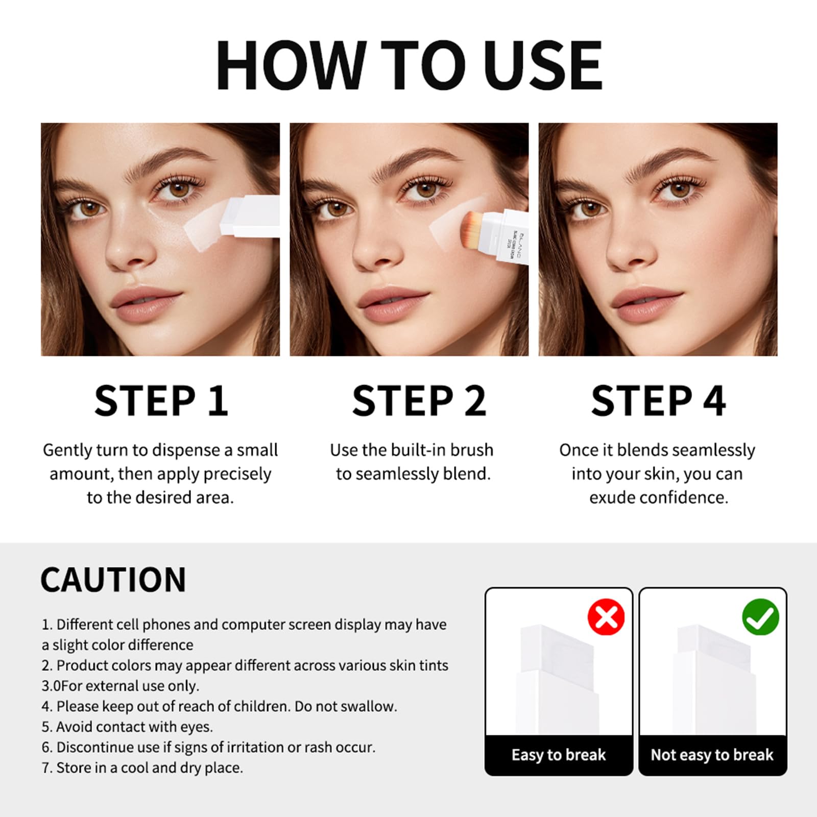 On-the-go touch-ups with Fovcos Blanc Cover Cream Stick