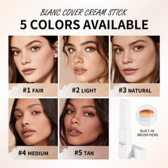 Hydrolyzed collagen and ingredients in Fovcos Blanc Cover Cream Stick for skin support