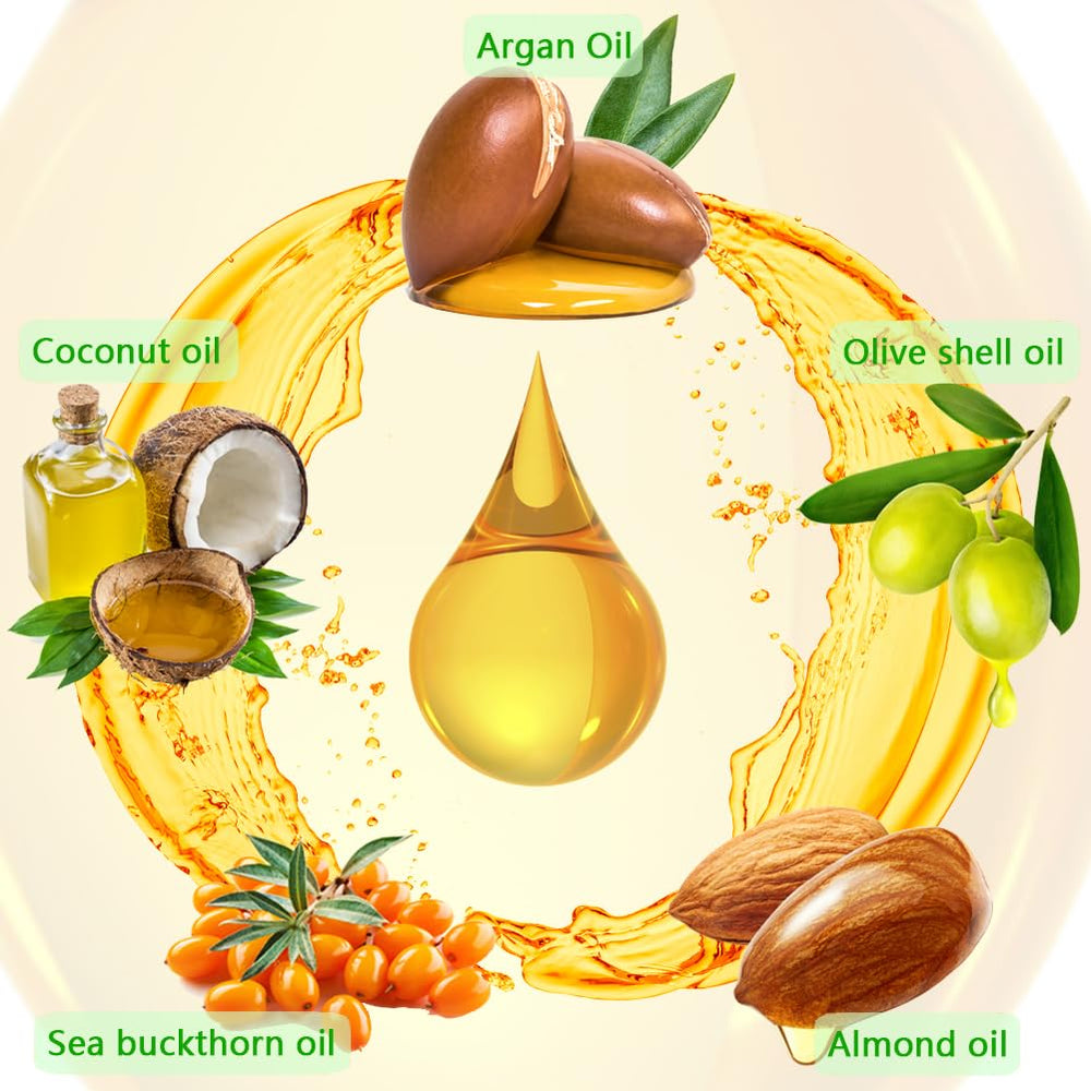Fovcos Moroccan Argan Treatment drops pump in action for quick hydration