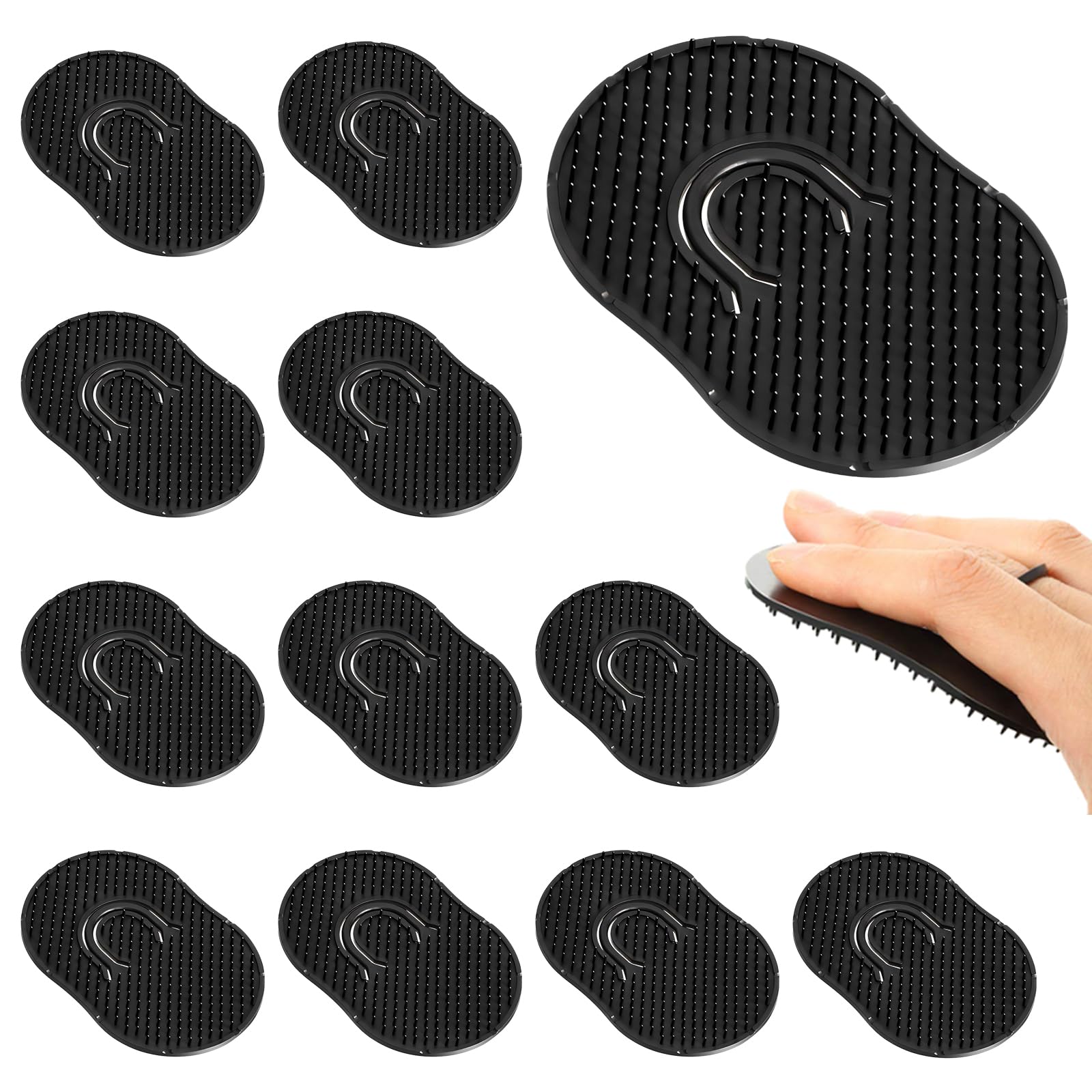 FOVKO 12-pack pocket comb with soft teeth for on-the-go grooming.