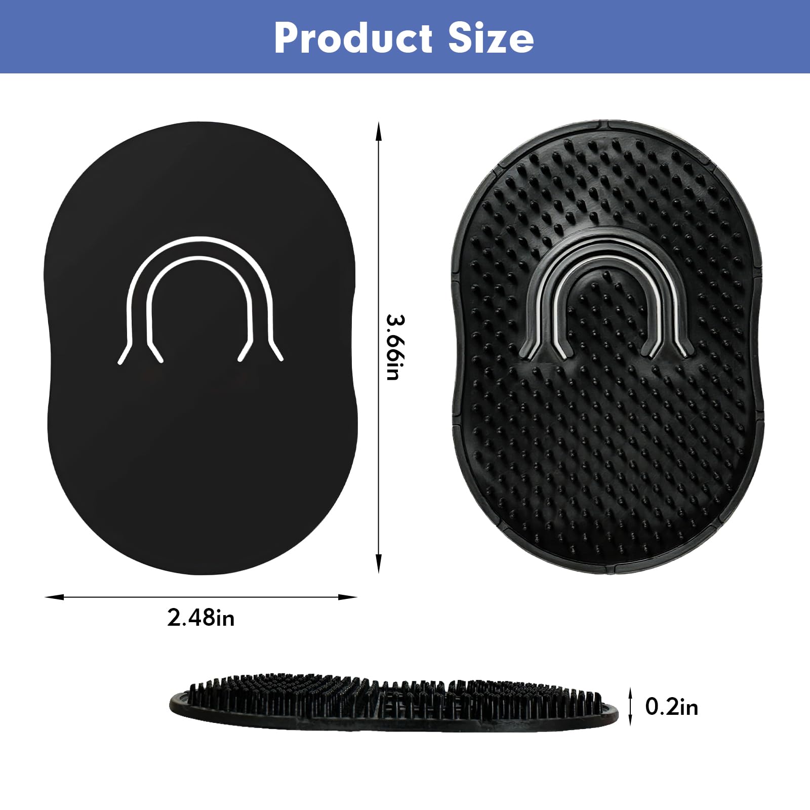 FOVKO slim design pocket comb for easy carry and touch-ups.