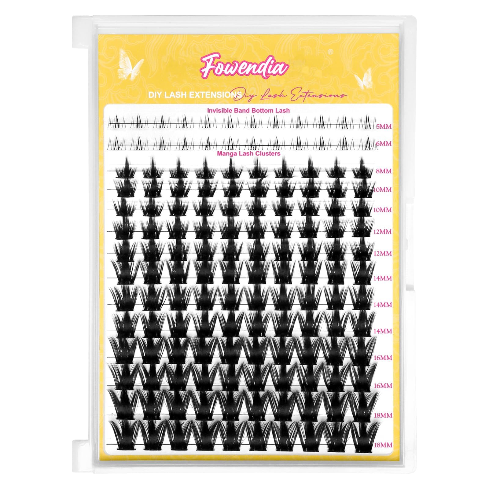 Fowendia California Sunset Lash Clusters showcase dramatic yet natural volume for day wear.