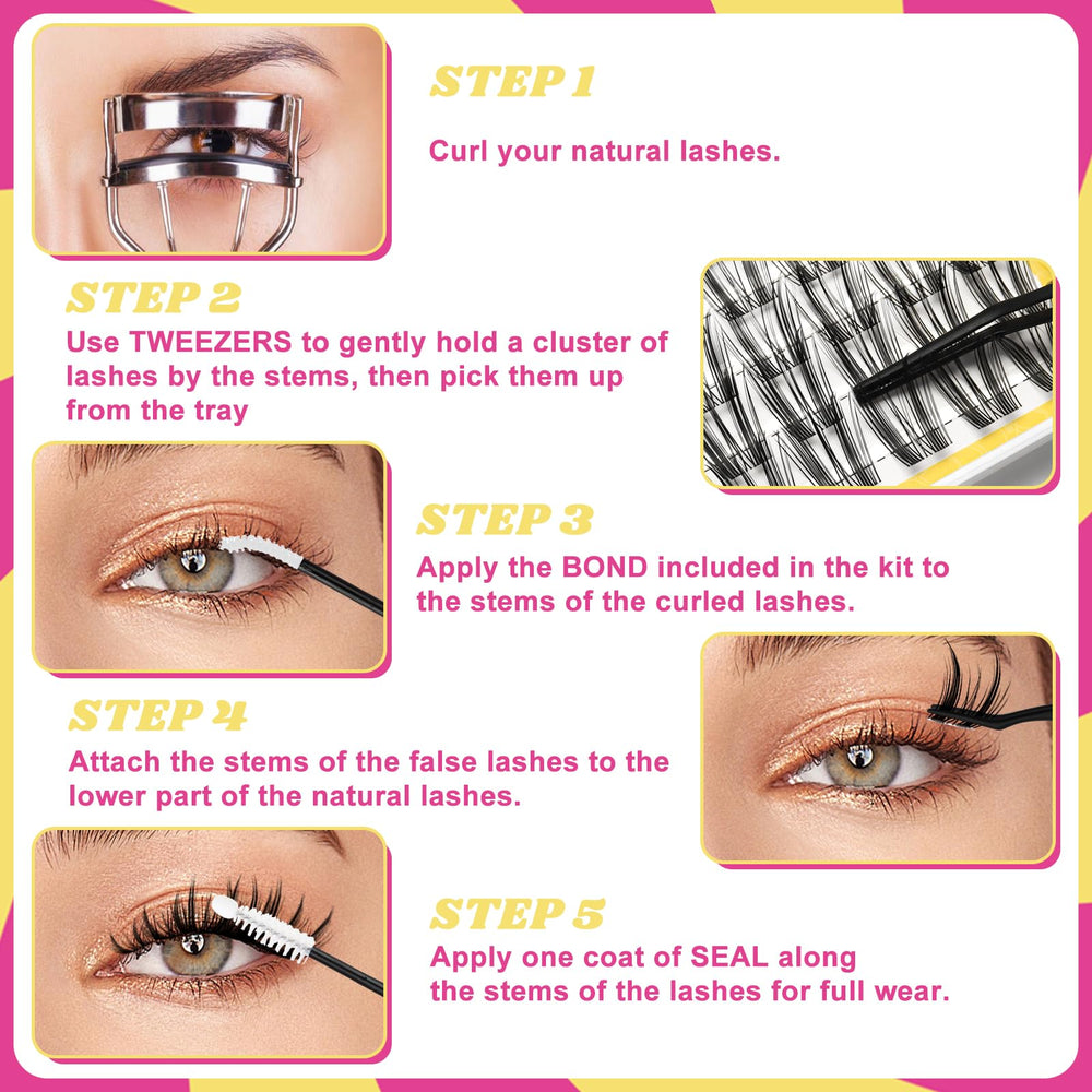 Fowendia lash applicator tool simplifies precise cluster placement.