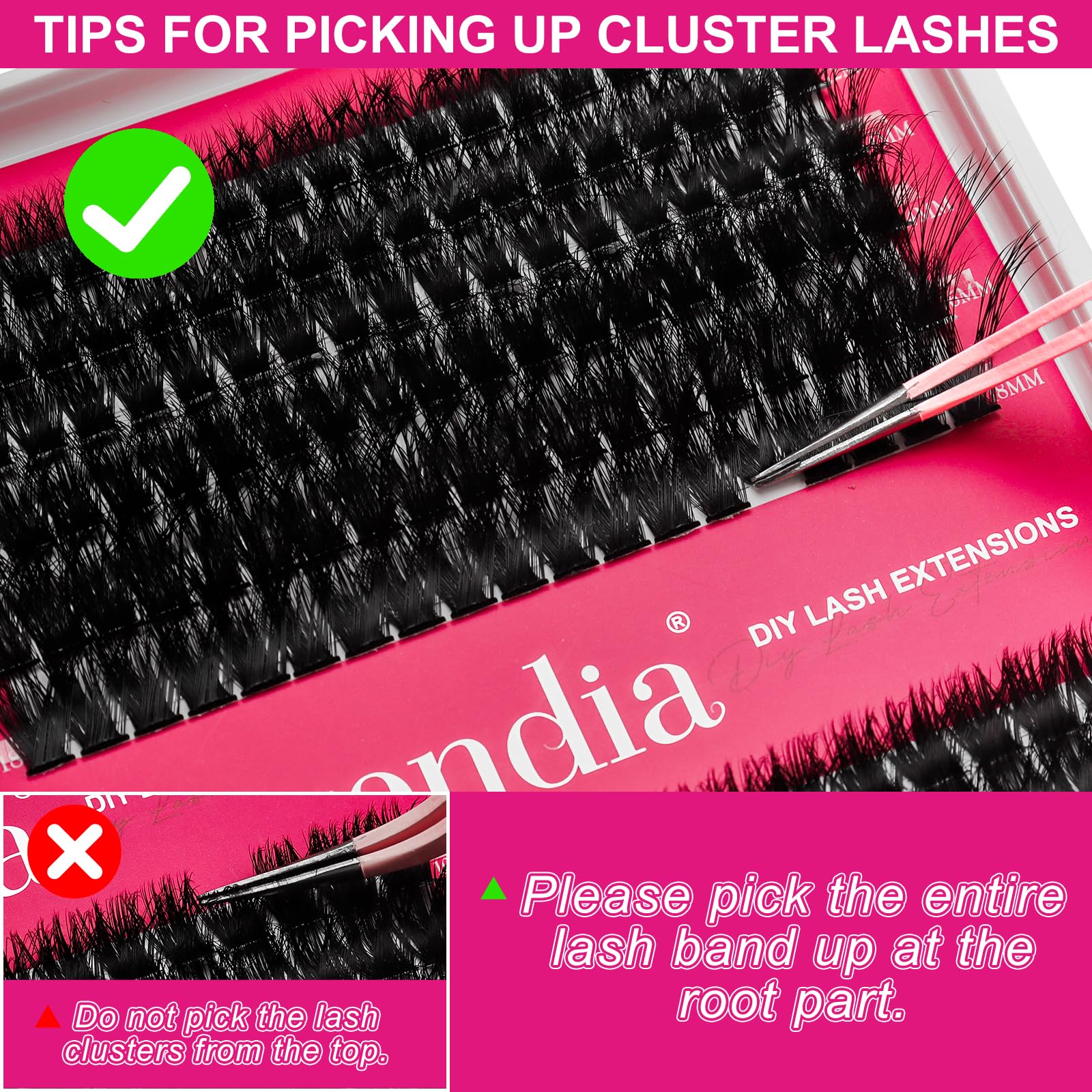 Fowendia eyelash kit at-home routine for comfortable natural look