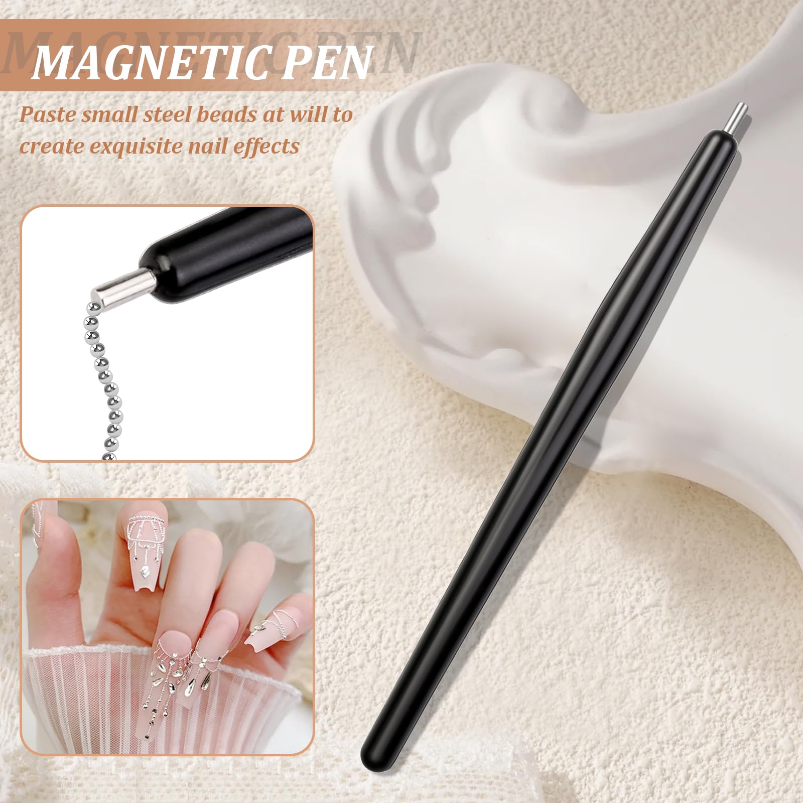 FOWSRHRG heart-shaped magnet guide for romantic nail art