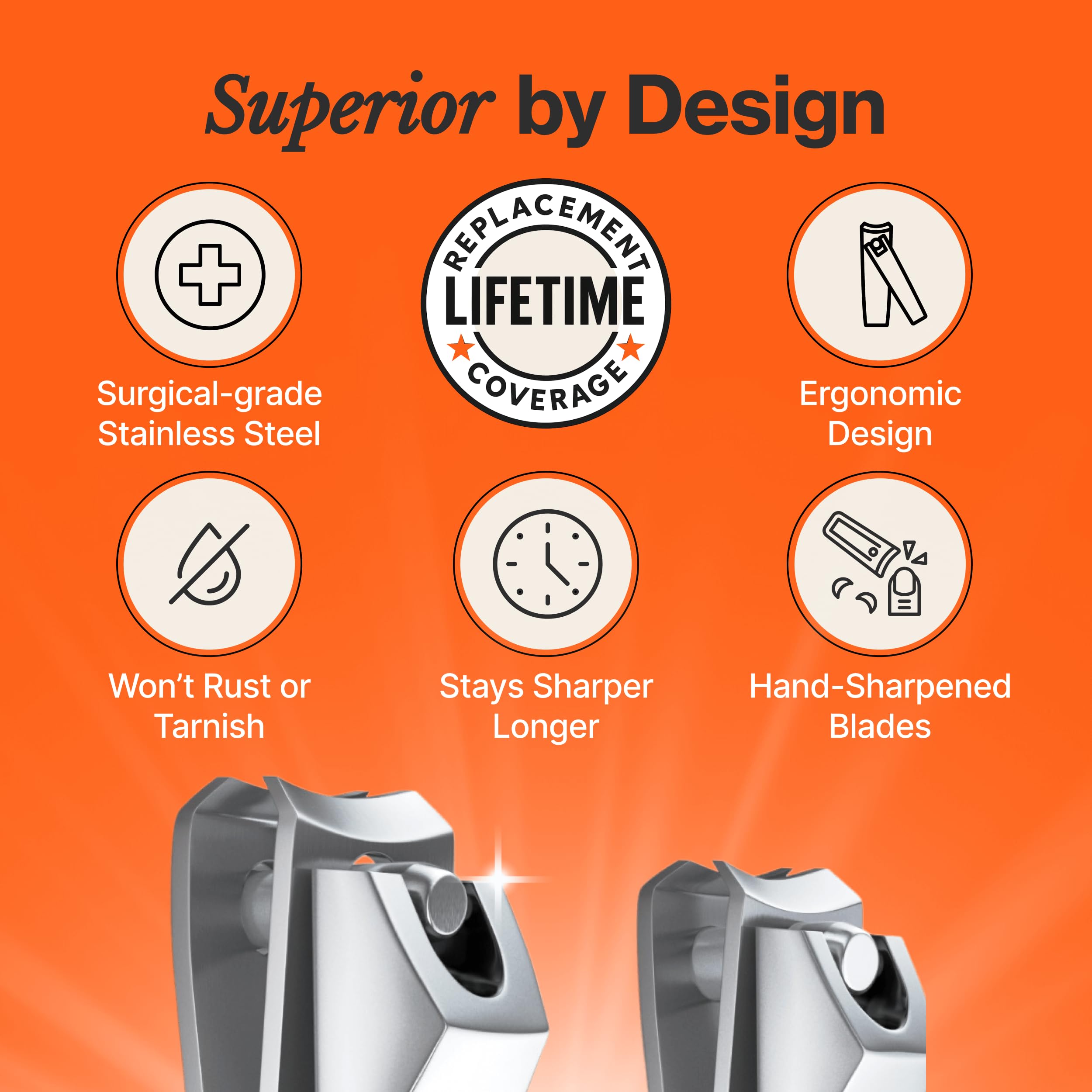 Fox Medical Equipment non-slip grip supports steady handling during trimming.