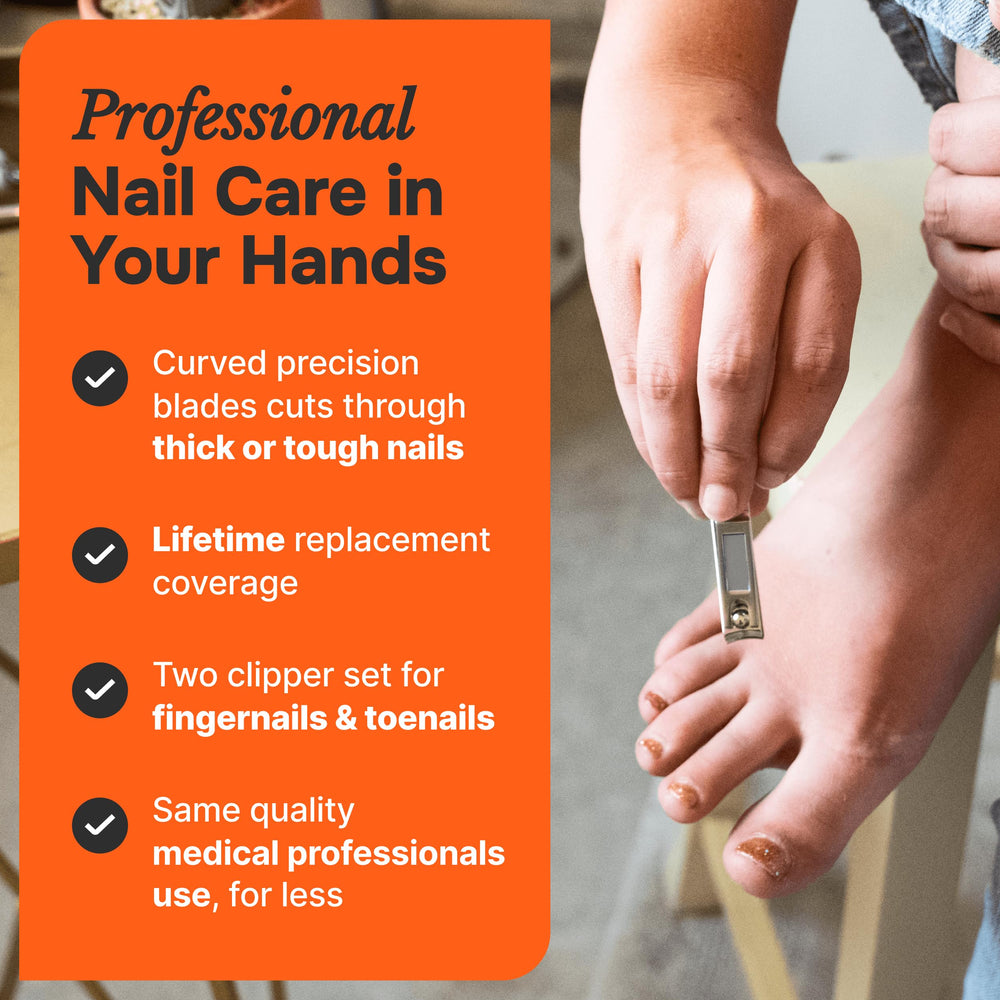 Fox Medical Equipment nail clippers cut thick nails smoothly for easy grooming.