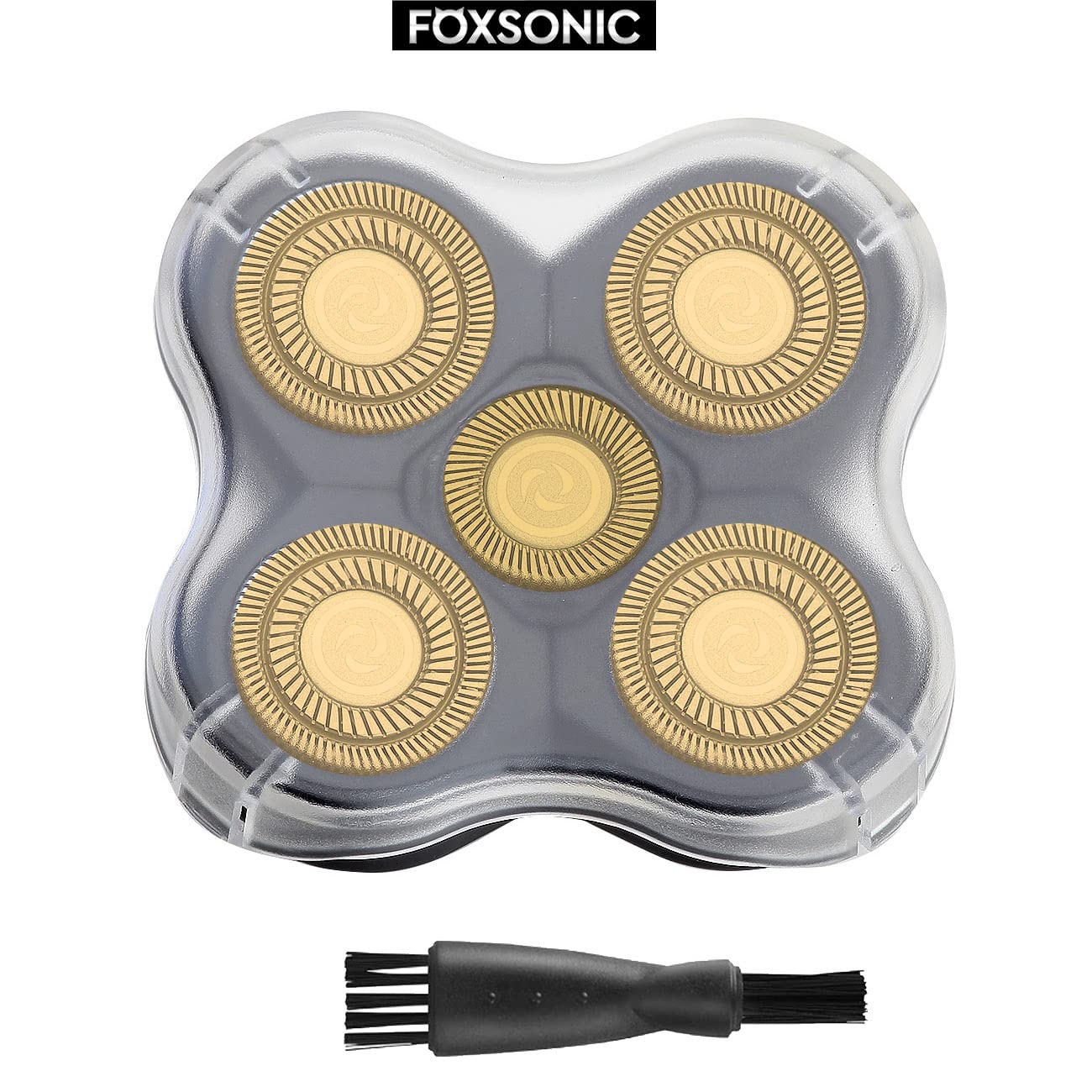 FOXSONIC washable replacement heads for easy cleaning after use.
