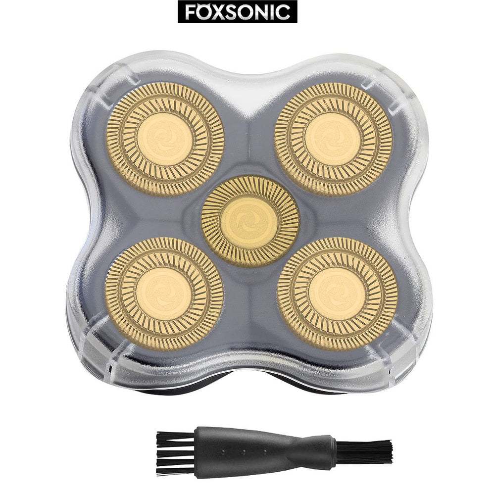 FOXSONIC washable replacement heads for easy cleaning after use.