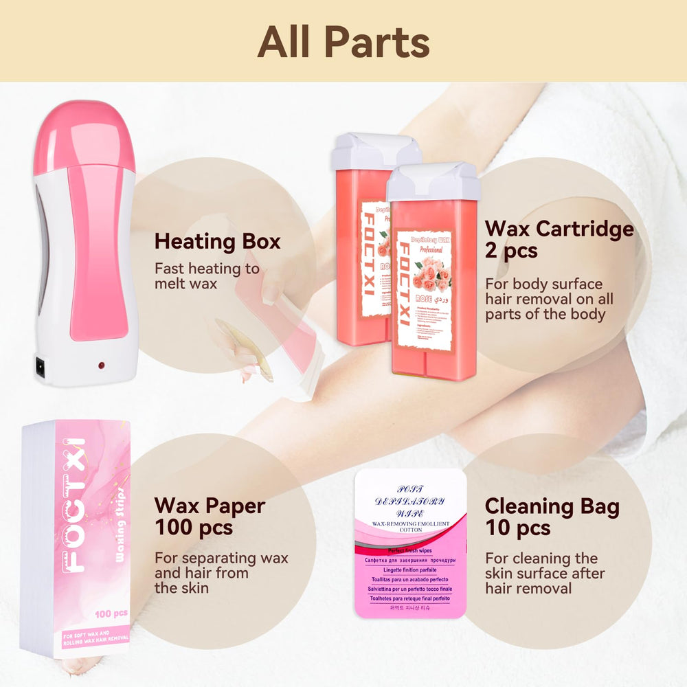 foxti easy-use waxing kit for quick, mess-free sessions
