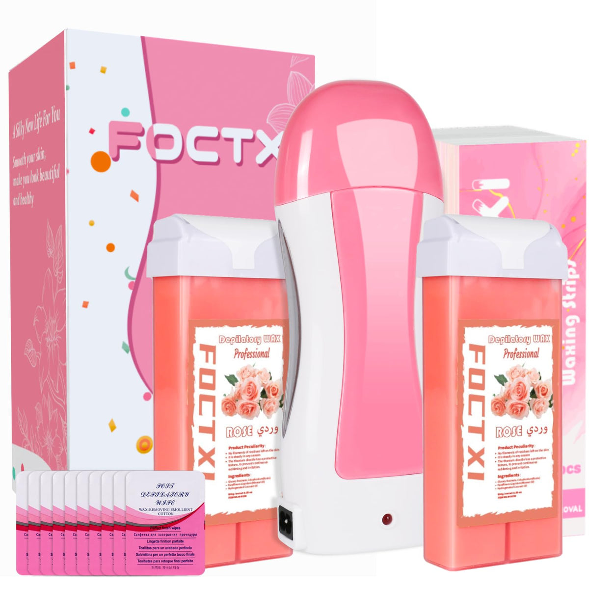 foxti roller waxer enables quick at-home hair removal