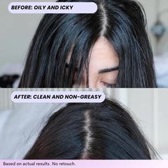 Cabello con volumen y textura gracias al champú en seco FoxyBae Turned Up.