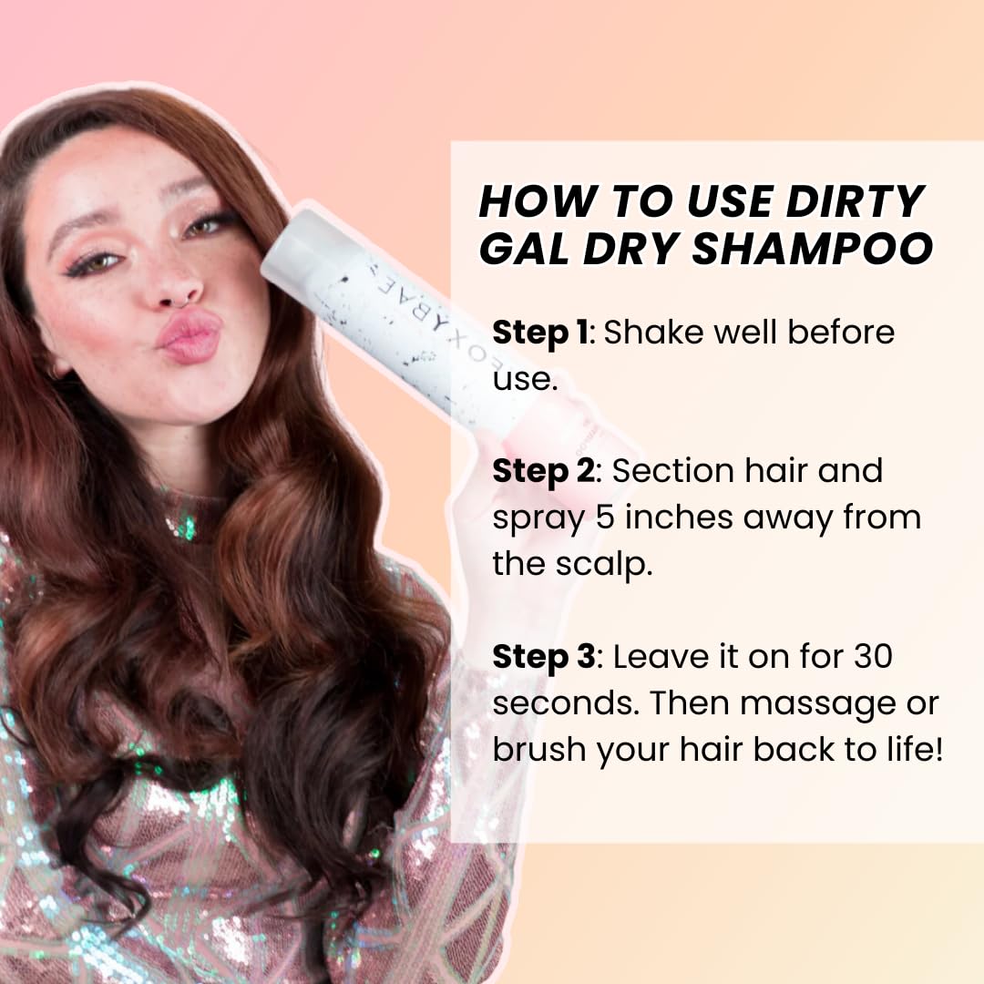 FoxyBae Champú Seco apto para cabello teñido.