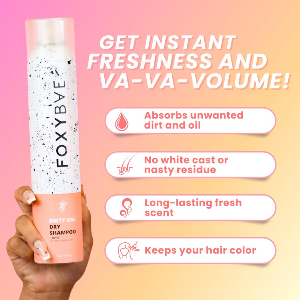 FoxyBae Champú Seco con Biotina para fortalecer el cabello.