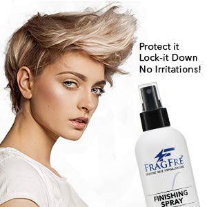 FRAGFRE Hair Finishing Spray etiqueta-sin-fragrancia apta piel sensible.