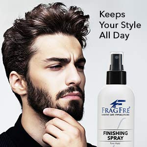 FRAGFRE Hair Finishing Spray vegano y sin gluten para uso diario.