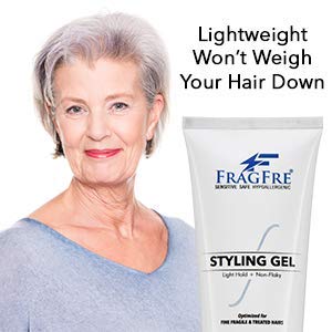 FRAGFRE Light Hold Gel uso sencillo para peinar sin encrespamiento.