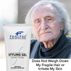 FRAGFRE Light Hold Gel fijación suave y volumen sin residuos.